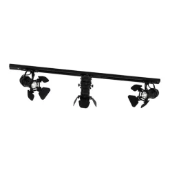 QAZQA Smarte Spots|Deckenstrahler*Smart Rail System Schwarz 3 Lichter inkl. Wifi GU10 - Movie