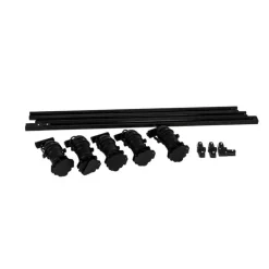 QAZQA Smarte Spots|Deckenstrahler*Smart Rail System Schwarz 5 Lichter inkl. Wifi GU10 - Movie