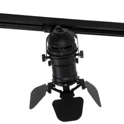 QAZQA Smarte Spots|Deckenstrahler*Smart Rail System Schwarz 5 Lichter inkl. Wifi GU10 - Movie