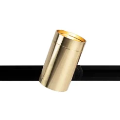 QAZQA Smarte Spots|Deckenstrahler*Smart Schienensystem schwarz mit Gold 1-phasig 3-Licht inkl. Wifi GU10 - Iconic Jeana