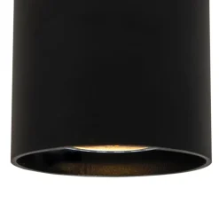 QAZQA Smarte Spots|Smarte Deckenleuchten*Smart schwarz gold inkl. WiFi GU10 - Tubo