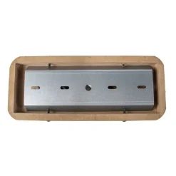 QAZQA Smarte Spots|Smarte Deckenleuchten*Smart Spot Rostbraun mit Holz inkl. 2 WiFi GU10 - Gina