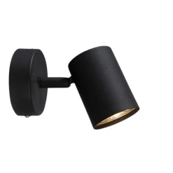 QAZQA Schlafzimmerlampen|Küchenlampen*Smart Spot schwarz inkl. WiFi GU10 verstellbar - Jeana