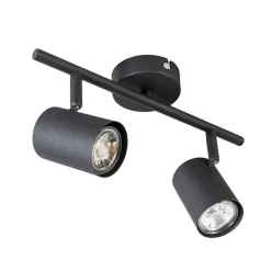 QAZQA Smarte Spots|Smarte Deckenleuchten*Smart Spot schwarz kippbar inkl. 2 WiFi GU10 - Jeana 2