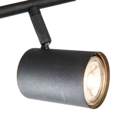 QAZQA Smarte Spots|Smarte Deckenleuchten*Smart Spot schwarz kippbar inkl. 2 WiFi GU10 - Jeana 2