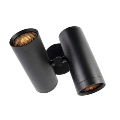 QAZQA Deckenstrahler|Aufbaustrahler*Smart Spot Schwarz 2-Licht inkl. Wifi GU10 - Scopio Honey