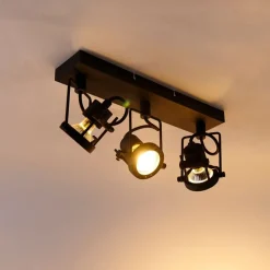 QAZQA Deckenstrahler|Aufbaustrahler*Smart Spot Schwarz 3-Licht inkl. Wifi GU10 - Sulux