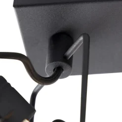 QAZQA Deckenstrahler|Aufbaustrahler*Smart Spot Schwarz 3-Licht inkl. Wifi GU10 - Sulux