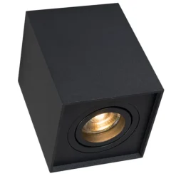 QAZQA Smarte Spots|Smarte Deckenleuchten*Smart Spot schwarz verstellbar inkl. WiFi GU10 - Quadro Up