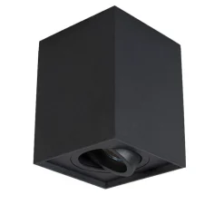 QAZQA Smarte Spots|Smarte Deckenleuchten*Smart Spot schwarz verstellbar inkl. WiFi GU10 - Quadro Up