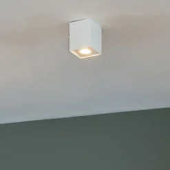 QAZQA Smarte Spots|Smarte Deckenleuchten*Smart Spot weiß inkl. WiFi GU10 verstellbar - Quadro 1 Up