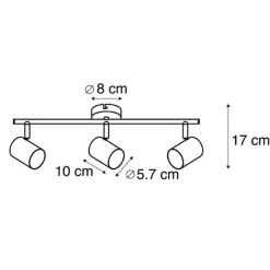 QAZQA Smarte Spots|Smarte Deckenleuchten*Smart Spots schwarz neigbar inkl. WiFi GU10 - Jeana 3