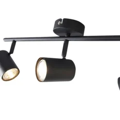 QAZQA Smarte Spots|Smarte Deckenleuchten*Smart Spots schwarz neigbar inkl. WiFi GU10 - Jeana 3