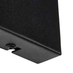 QAZQA Wandleuchten|Wohnzimmerlampen*Smart Wall Lamp Black with Wood Incl. WiFi A60 - Chon