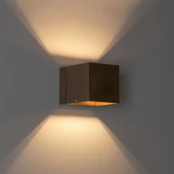 QAZQA Smarte Wandleuchten|Wandleuchten*Smart Wandleuchte Dunkelbronze 8 cm inkl. Wifi G9 - Transfer