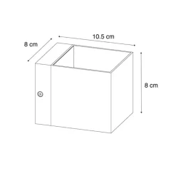 QAZQA Smarte Wandleuchten|Wandleuchten*Smart Wandleuchte Dunkelbronze 8 cm inkl. Wifi G9 - Transfer