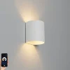 QAZQA Smarte Wandleuchten|Wandleuchten*Smart Wandleuchte weiß inkl. Wifi G9 - Sabbio