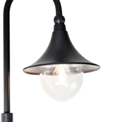 QAZQA Smarte Außenbeleuchtung|Laternen Außen*Smart-Außenlaterne schwarz 125 cm IP44 inkl. Wifi A60 - Daphne