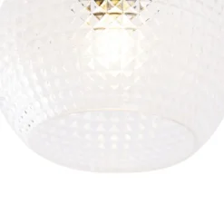 QAZQA Smarte Deckenleuchten|Wohnzimmerlampen*Smarte Art Deco Deckenleuchte Messing inkl. WLAN A60 - Sphere