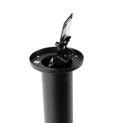 QAZQA Smarte Außenbeleuchtung|Stehlampen Außen*Smarte Außenlampe schwarz 45 cm verstellbar inkl. Wifi GU10 - Solo