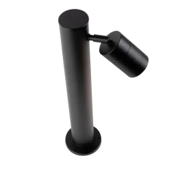 QAZQA Smarte Außenbeleuchtung|Stehlampen Außen*Smarte Außenlampe schwarz 45 cm verstellbar inkl. Wifi GU10 - Solo