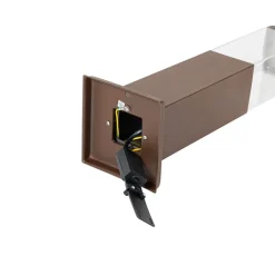 QAZQA Stehlampen Außen|Gartenbeleuchtung*Smarte Außenleuchte Rostbraun 45 cm inkl. P45 - Malios