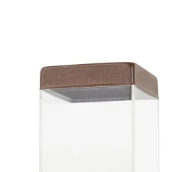 QAZQA Stehlampen Außen|Gartenbeleuchtung*Smarte Außenleuchte Rostbraun 45 cm inkl. P45 - Malios