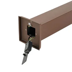 QAZQA Stehlampen Außen|Gartenbeleuchtung*Smarte Außenleuchte Rostbraun 80 cm inkl. WiFi P45 - Malios