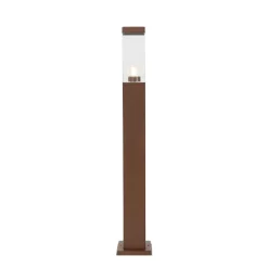QAZQA Stehlampen Außen|Gartenbeleuchtung*Smarte Außenleuchte Rostbraun 80 cm inkl. WiFi P45 - Malios