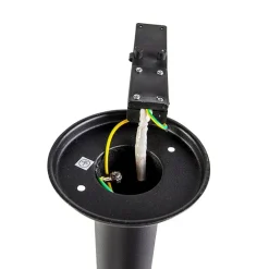 QAZQA Gartenbeleuchtung|Smarte Außenbeleuchtung*Smarte Außenleuchte schwarz 80 cm IP44 inkl. WLAN ST64 - Gleam