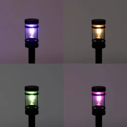 QAZQA Gartenbeleuchtung|Smarte Außenbeleuchtung*Smarte Außenleuchte schwarz 80 cm IP44 inkl. WLAN ST64 - Gleam