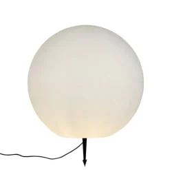 QAZQA Gartenbeleuchtung|Smarte Außenbeleuchtung*Smarte Außenleuchte weiß 77 cm IP65 inkl. LED - Nura