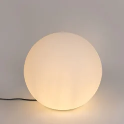 QAZQA Gartenbeleuchtung|Smarte Außenbeleuchtung*Smarte Außenleuchte weiß 45 cm IP65 inkl. LED - Nura