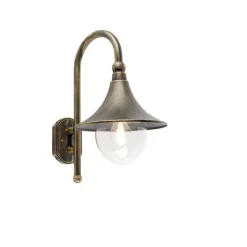 QAZQA Smarte Außenbeleuchtung|Außenwandleuchten*Smarte Außenwandleuchte Antikgold IP44 inkl. Wifi A60 - Daphne