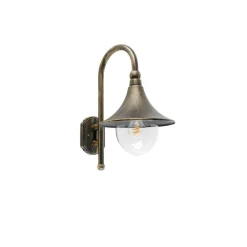 QAZQA Smarte Außenbeleuchtung|Außenwandleuchten*Smarte Außenwandleuchte Antikgold IP44 inkl. Wifi A60 - Daphne