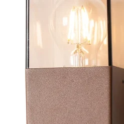 QAZQA Smarte Außenbeleuchtung|Außenwandleuchten*Smarte Außenwandleuchte rostbraun IP44 inkl. WLAN P45 - Dänemark