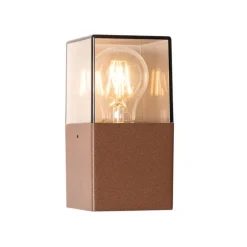 QAZQA Smarte Außenbeleuchtung|Außenwandleuchten*Smarte Außenwandleuchte rostbraun IP44 inkl. WLAN P45 - Dänemark