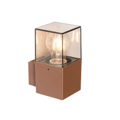 QAZQA Smarte Außenbeleuchtung|Außenwandleuchten*Smarte Außenwandleuchte rostbraun IP44 inkl. WLAN P45 - Dänemark