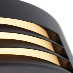 QAZQA Smarte Außenbeleuchtung|Außenwandleuchten*Smarte Außenwandleuchte schwarz IP44 inkl. WLAN A60 - Hurricane 1