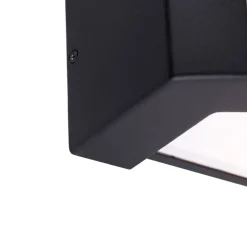 QAZQA Smarte Außenbeleuchtung|Außenwandleuchten*Smarte Außenwandleuchte schwarz IP44 inkl. WLAN A60 - Hurricane 1