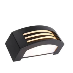 QAZQA Smarte Außenbeleuchtung|Außenwandleuchten*Smarte Außenwandleuchte schwarz IP44 inkl. WLAN A60 - Hurricane 1