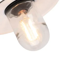 QAZQA Smarte Außenbeleuchtung|Außenwandleuchten*Smarte Außenwandleuchte schwarz IP44 inkl. WLAN A60 - München