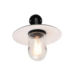 QAZQA Smarte Außenbeleuchtung|Außenwandleuchten*Smarte Außenwandleuchte schwarz IP44 inkl. WLAN A60 - München