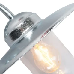 QAZQA Smarte Außenbeleuchtung|Außenwandleuchten*Smarte Außenwandleuchte Zink IP44 inkl. WLAN A60 - München