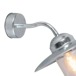 QAZQA Smarte Außenbeleuchtung|Außenwandleuchten*Smarte Außenwandleuchte Zink IP44 inkl. WLAN A60 - München