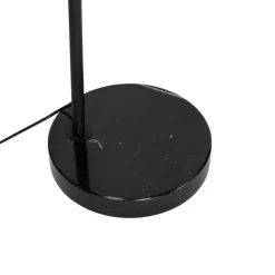 QAZQA Bogenlampen|Stehlampen*Smarte Bogen Stehlampe Schwarz mit Rauchglas inkl. WiFi G95 - Arc