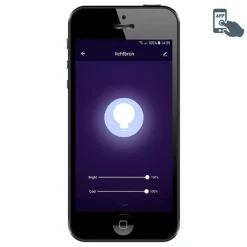 QAZQA Esszimmerlampen|Wohnzimmerlampen*Smarte Bogenlampe Chrom mit weißem Schirm inkl. Wifi A60 - Arc Basic