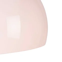 QAZQA Esszimmerlampen|Wohnzimmerlampen*Smarte Bogenlampe Chrom mit weißem Schirm inkl. Wifi A60 - Arc Basic