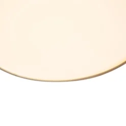 QAZQA Led-Deckenleuchten|Deckenleuchten*Smarte Deckenleuchte Beige 35cm inkl. LED und Fernbedienung - Flat Drum