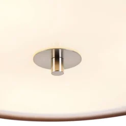 QAZQA Küchenlampen|Deckenleuchten*Smarte Deckenleuchte braun mit Weiß 50 cm 3-flammig inkl. 3 Wifi A60 - Drum Duo